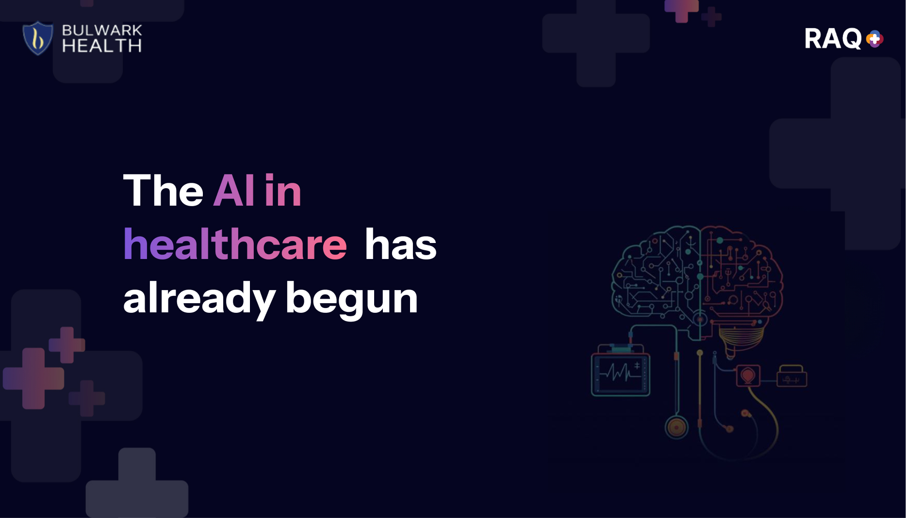 the ai in healthcare has already begun banner